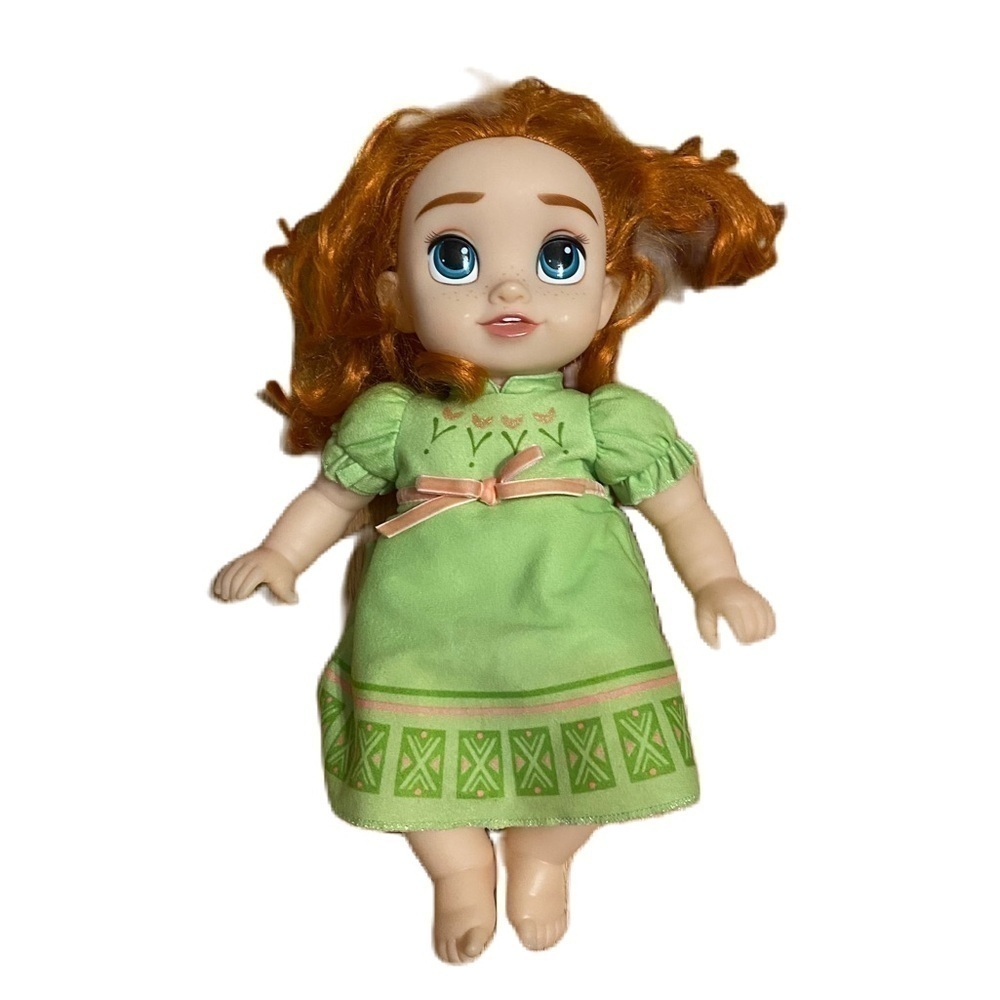 Disney Frozen Petite Surprise Anna Toddler Doll Green Dress Kids Doll